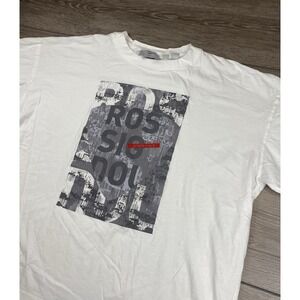 Rossignol Men's Short Sleeve Latitude Longitude Graphic T Shirt White Size 2XL